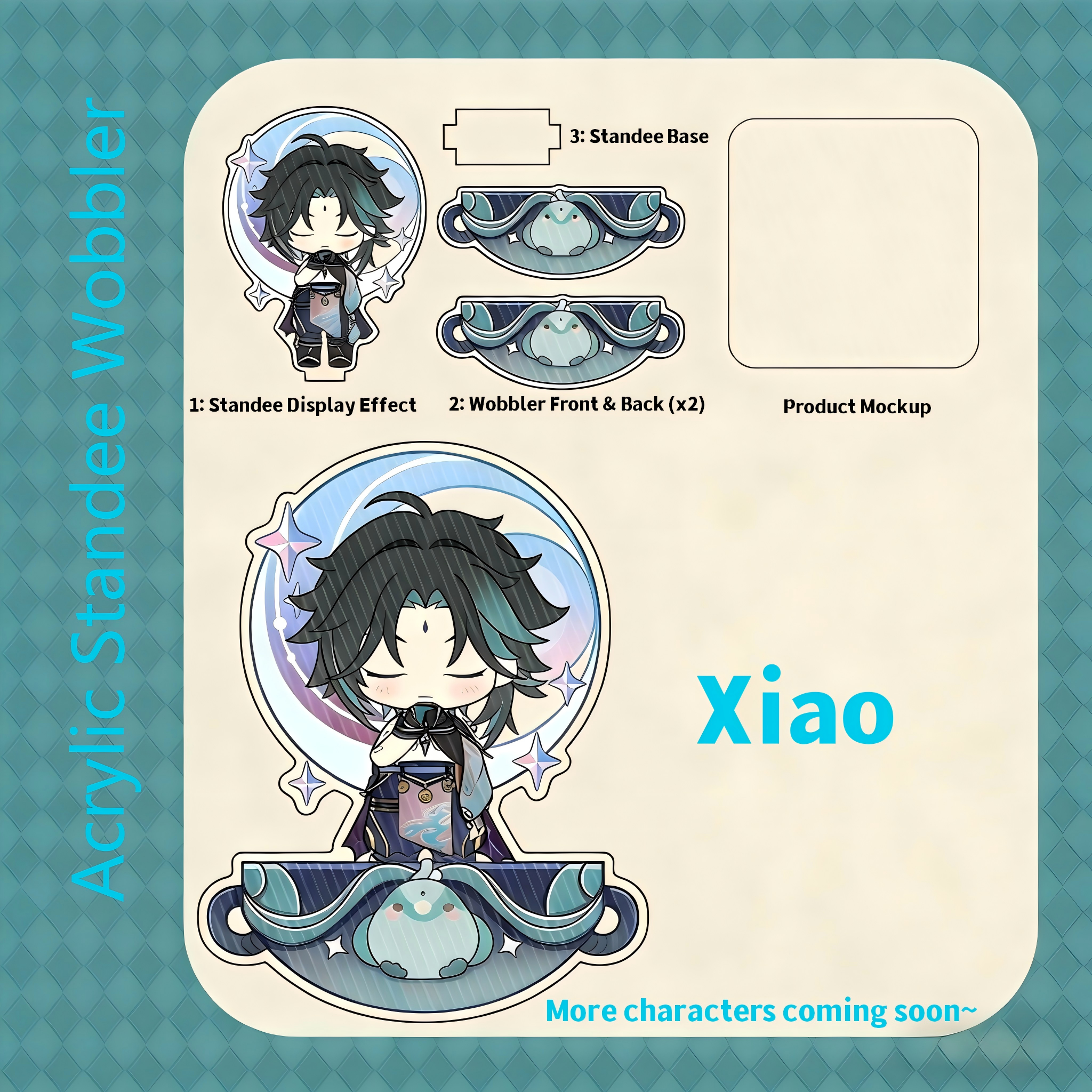 Muyo House Fanmade Acrylic Standee Wobbler  Keychain